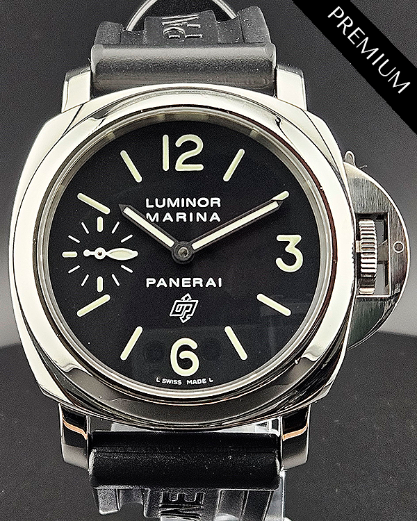 2017 Panerai Luminor Marina 44MM Black Dial Rubber Strap (PAM01005)