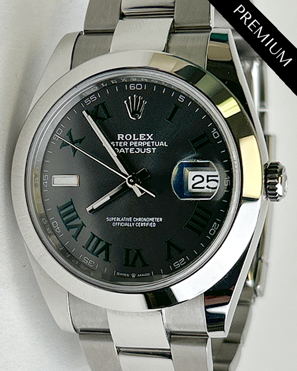 2024 Rolex Datejust "Wimbledon" 41MM Slate Dial Oyster Bracelet (126300)