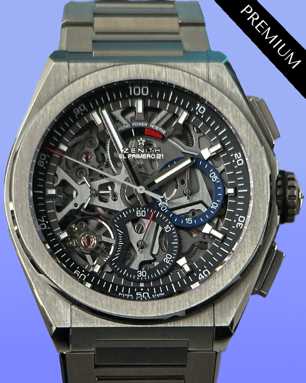 2018 Zenith Defy El Primero 21 44MM Skeleton Dial Titanium Bracelet (95.9000.9004/78.R582)