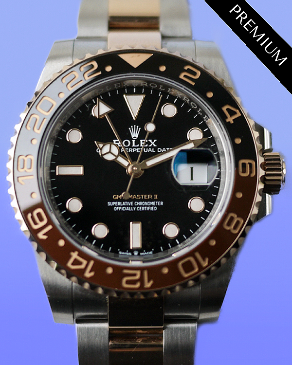 2023 Rolex GMT-Master II "Rootbeer" 40MM Black Dial Two-Tone Oyster Bracelet (126711CHNR)