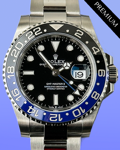 2024 Rolex GMT-Master II "Batman" 40MM Black Dial Oyster Bracelet (126710BLNR)