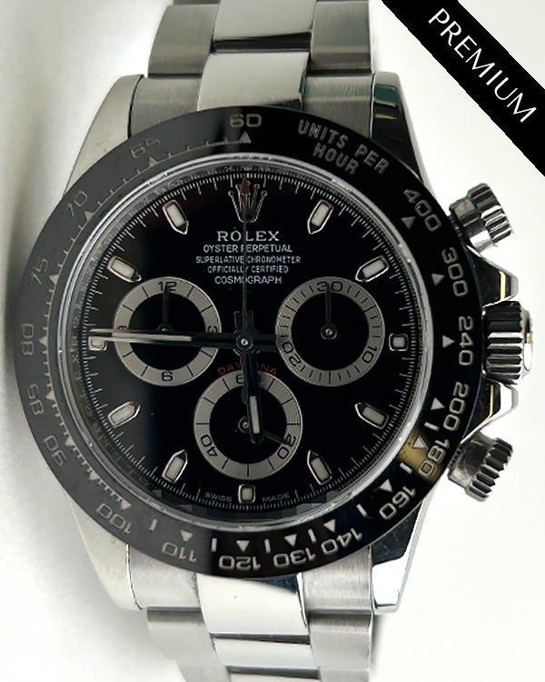 2017 Rolex Cosmograph Daytona 40MM Black Dial Oyster Bracelet (116500LN)