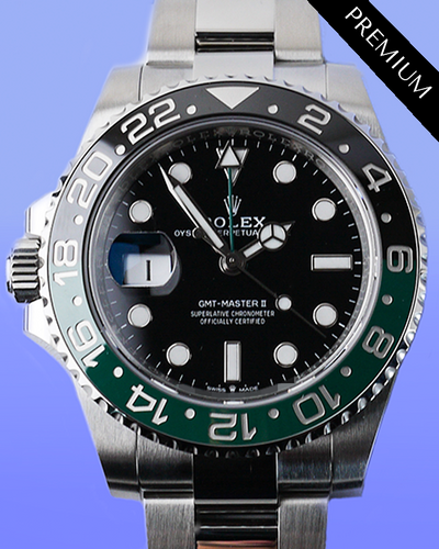 2024 Rolex GMT-Master II "Sprite" 40MM Black Dial Oyster Bracelet (126720VTNR)