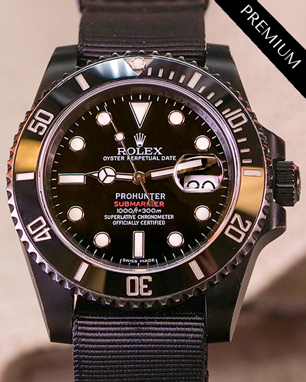 2013 Rolex Submariner Date "Pro Hunter" 41MM Black Dial Textile Strap (116610LN)