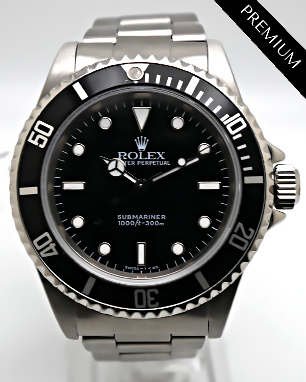 Rolex Submariner No-Date 40MM Black Dial Oyster Bracelet (14060)