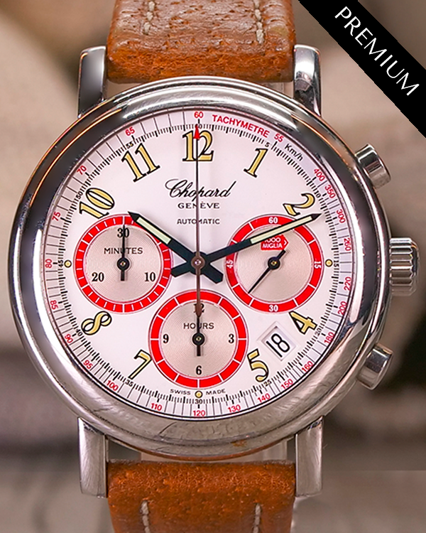 Chopard Mille Miglia 39MM White Dial Leather Strap (8316)