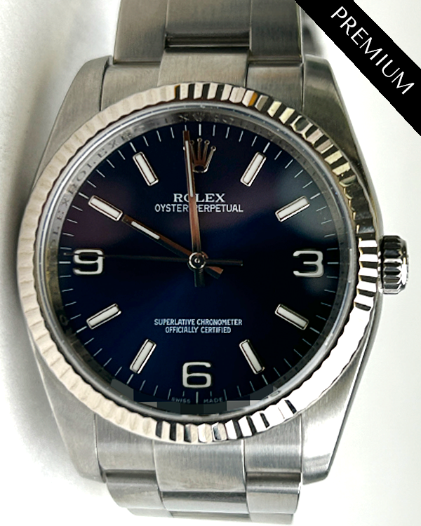 2009 Rolex Oyster Perpetual 36MM Blue Dial Oyster Bracelet (116034)