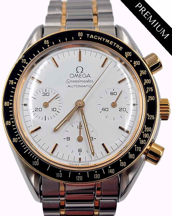 Omega Speedmaster Reduced 39MM White Dial Two-Tone Bracelet (3310.20.00)