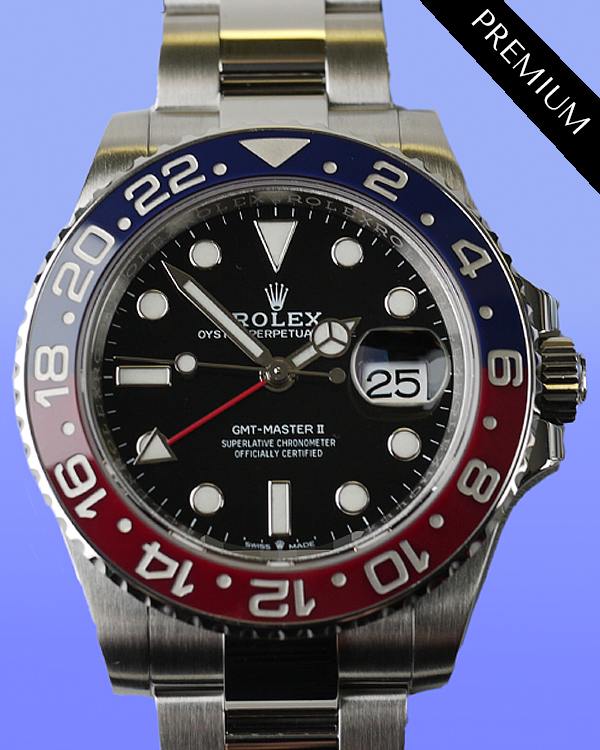 2024 Rolex GMT-Master II "Pepsi" 40MM Black Dial Oyster Bracelet (126710BLRO)