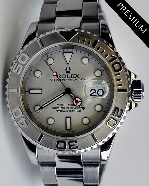 No Reserve - Rolex Yacht-Master 40MM Platinum Dial Steel Bracelet (16610/16622)