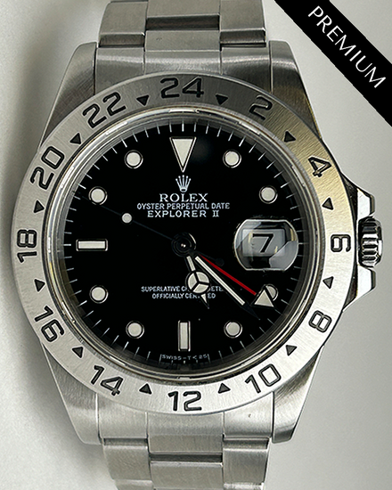 Rolex Explorer II 40MM Black Dial Oyster Bracelet (16570)