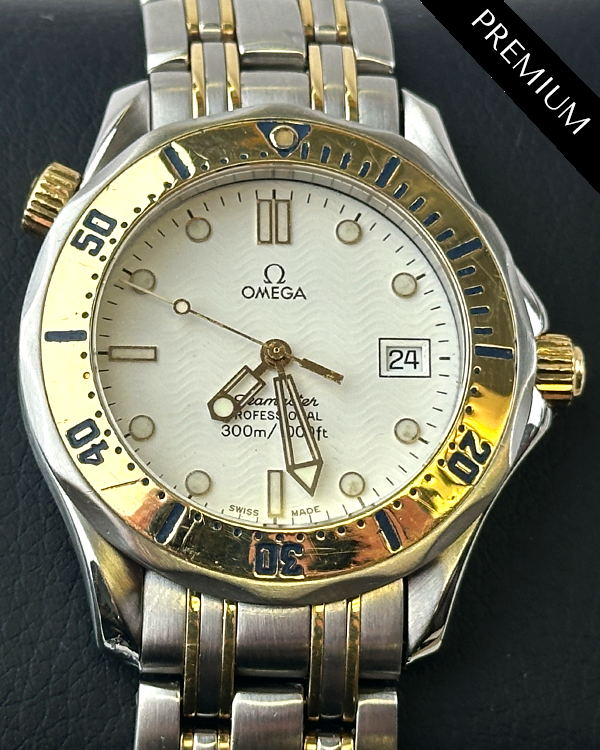 Omega Seamaster Chronometer 36.25MM White Dial Two-tone Bracelet (196.1502)