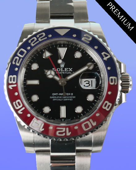 2022 Rolex GMT-Master II "Pepsi" 40MM Black Dial Oyster Bracelet (126710BLRO)