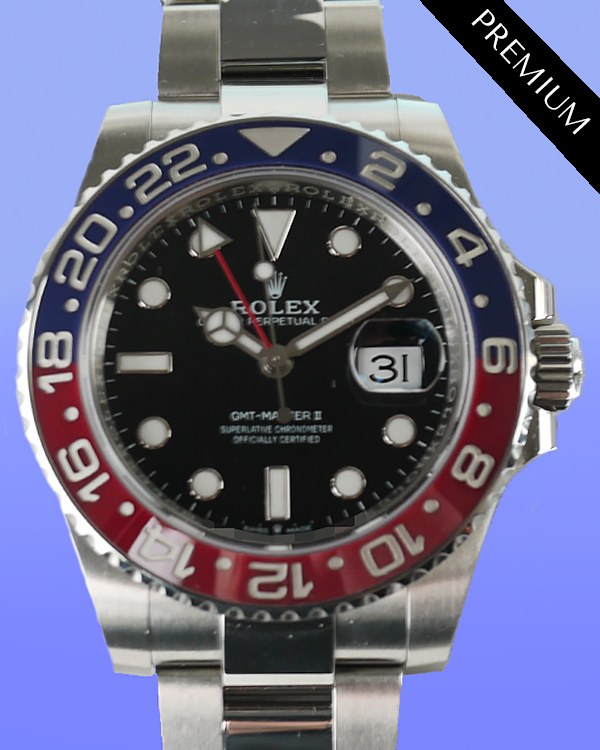 2022 Rolex GMT-Master II "Pepsi" 40MM Black Dial Oyster Bracelet (126710BLRO)