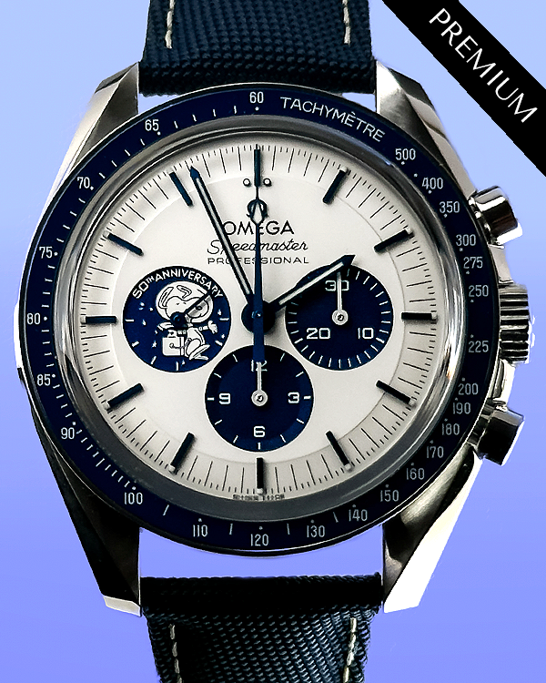 2024 Omega Speedmaster Anniversary Series “Silver Snoopy Award” 42MM Silver Dial Textile Strap (310.32.42.50.02.001)