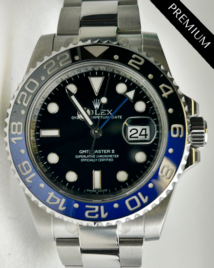 2015 Rolex GMT-Master II "Batman" 40MM Black Dial Oyster Bracelet (116710BLNR)
