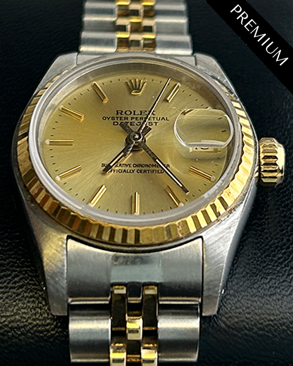 Rolex Lady-Datejust 26MM Champagne Dial Two-Tone Jubilee Bracelet (69173)