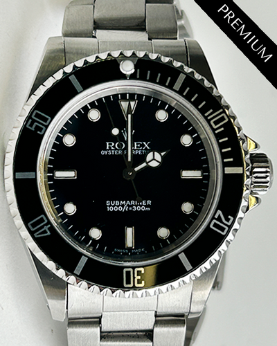 Rolex Submariner No-Date 40MM Black Dial Oyster Bracelet (14060)