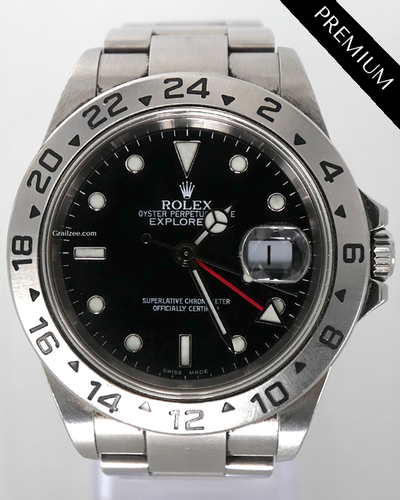 (F Serial) Rolex Explorer II 40MM Black Dial Oyster Bracelet (16570)