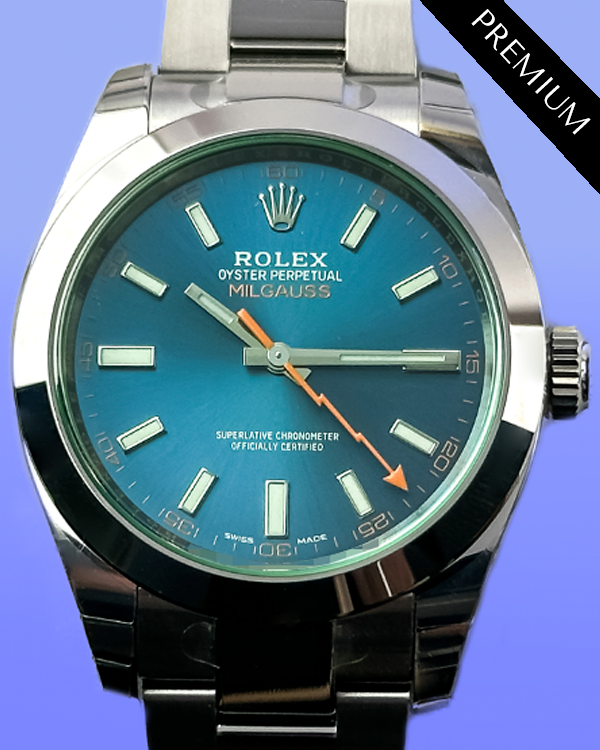 2021 Rolex Milgauss 40MM Blue Dial Oyster Bracelet (116400GV)