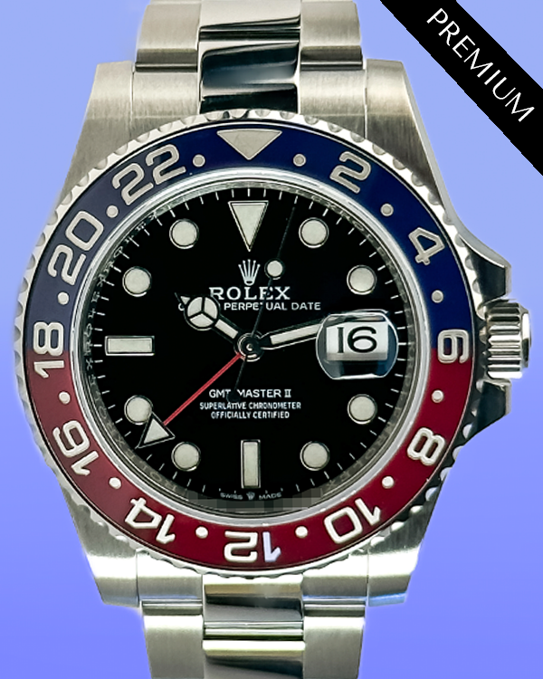 2024 Rolex GMT-Master II "Pepsi" 40MM Black Dial Oyster Bracelet (126710BLRO)