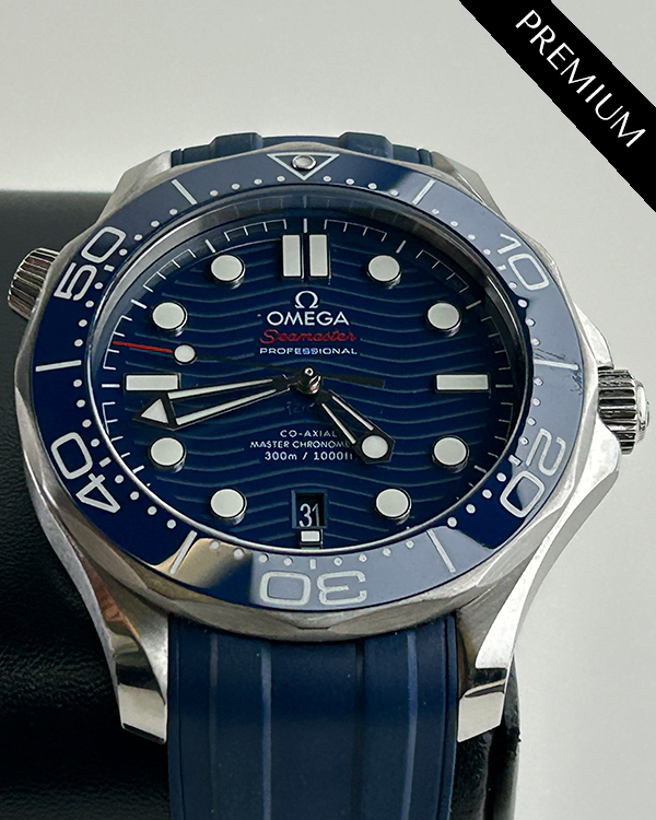 2024 Omega Seamaster Diver 300 42MM Blue Dial Rubber Strap (210.32.42.20.03.001)