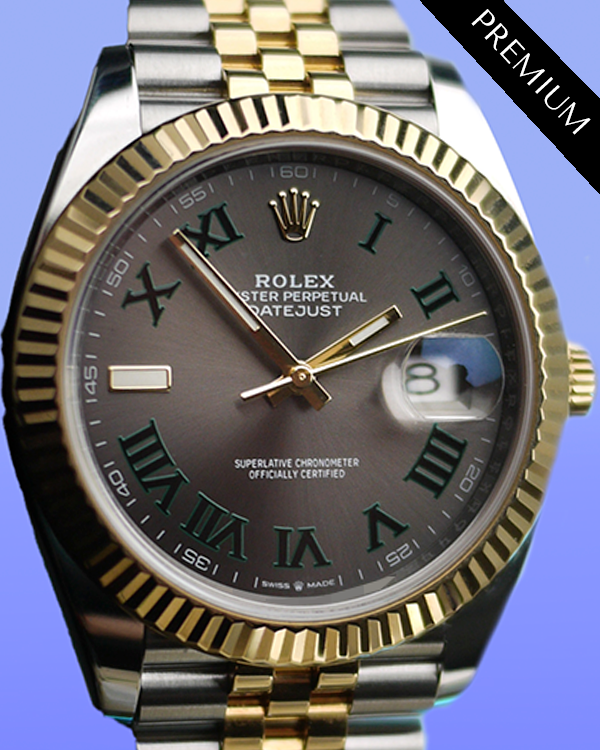 Rolex Datejust "Wimbledon" 41MM Slate Dial Two-Tone Jubilee Bracelet (126333)
