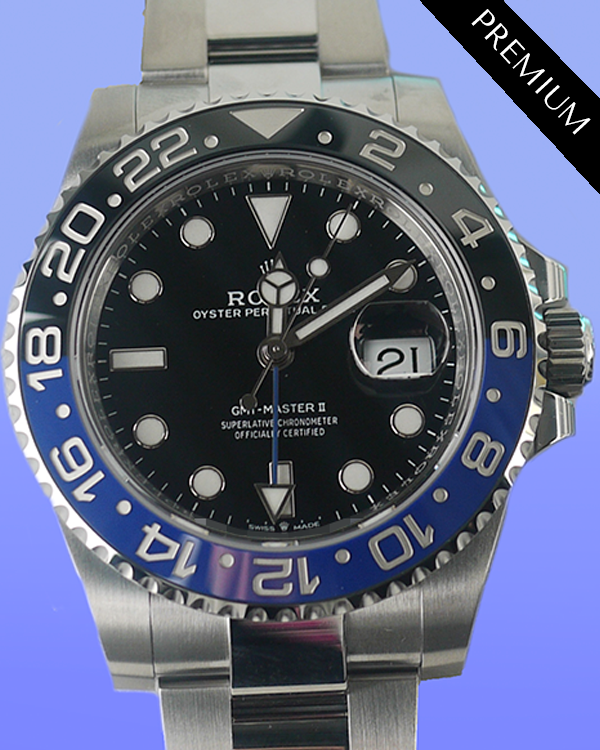 2024 Rolex GMT-Master II "Batman" 40MM Black Dial Oyster Bracelet (126710BLNR)