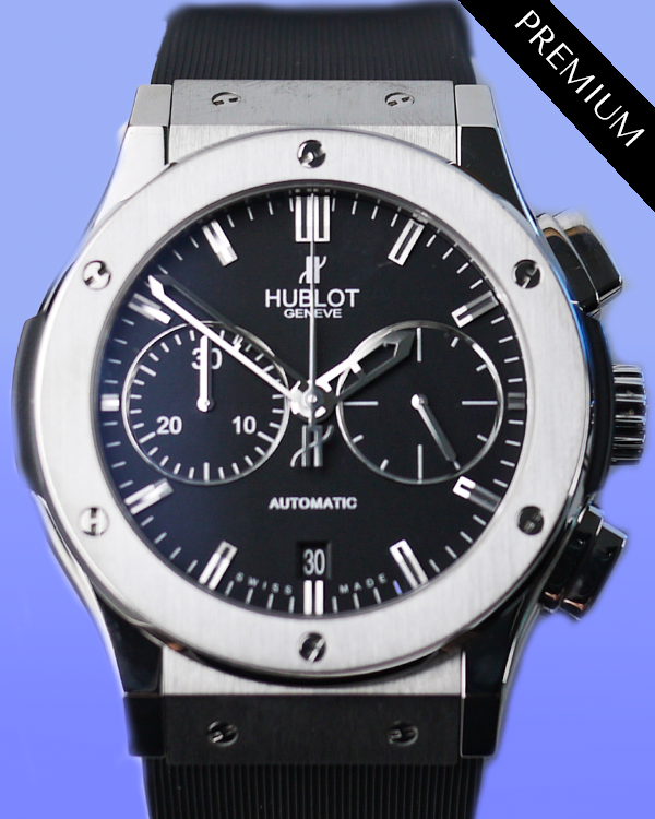 Hublot Classic Fusion 45MM Black Dial Rubber Strap (521.NX.1170.RX)