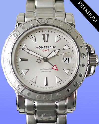 Montblanc Sport GMT 41MM Silver Dial Steel Bracelet (7061)