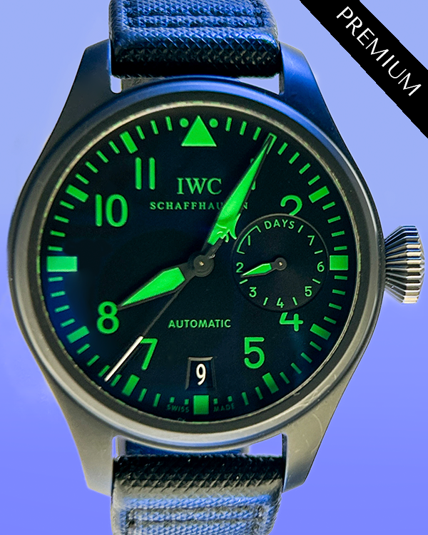 IWC Schaffhausen Big Pilot Top Gun 48MM Black Dial Textile Strap (IW501903)