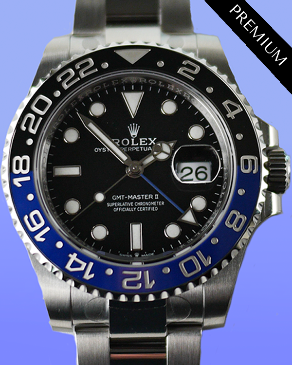2024 Rolex GMT-Master II "Batman" 40MM Black Dial Oyster Bracelet (126710BLNR)