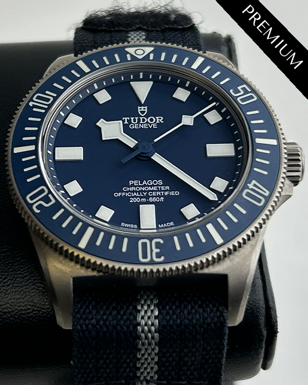 No Reserve - 2023 Tudor Pelagos FXD 42MM Blue Dial Textile Strap (25707B/23)