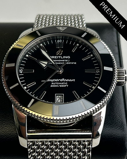 No Reserve - 2018 Breitling Superocean Heritage II 42MM Black Dial Steel Bracelet (AB2010121B1A1)