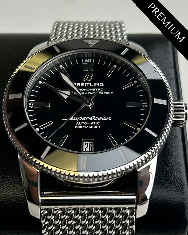 No Reserve - 2018 Breitling Superocean Heritage II 42MM Black Dial Steel Bracelet (AB2010121B1A1)