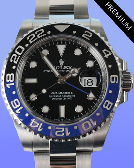 2024 Rolex GMT-Master II "Batman" 40MM Black Dial Oyster Bracelet (126710BLNR)
