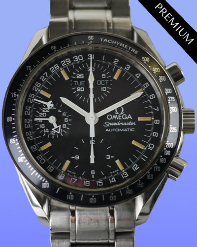 No Reserve - Omega Speedmaster Reduced 39MM Black Dial Steel Bracelet (3510.50.00)