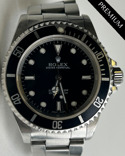 2000 (P Serial) Rolex Submariner No-Date 40MM Black Dial Oyster Bracelet (14060)