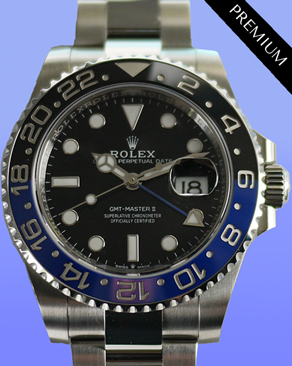 2024 Rolex GMT-Master II "Batman" 40MM Black Dial Oyster Bracelet (126710BLNR)