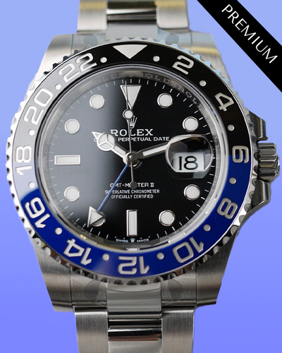 2024 Rolex GMT-Master II "Batman" 40MM Black Dial Oyster Bracelet (126710BLNR)