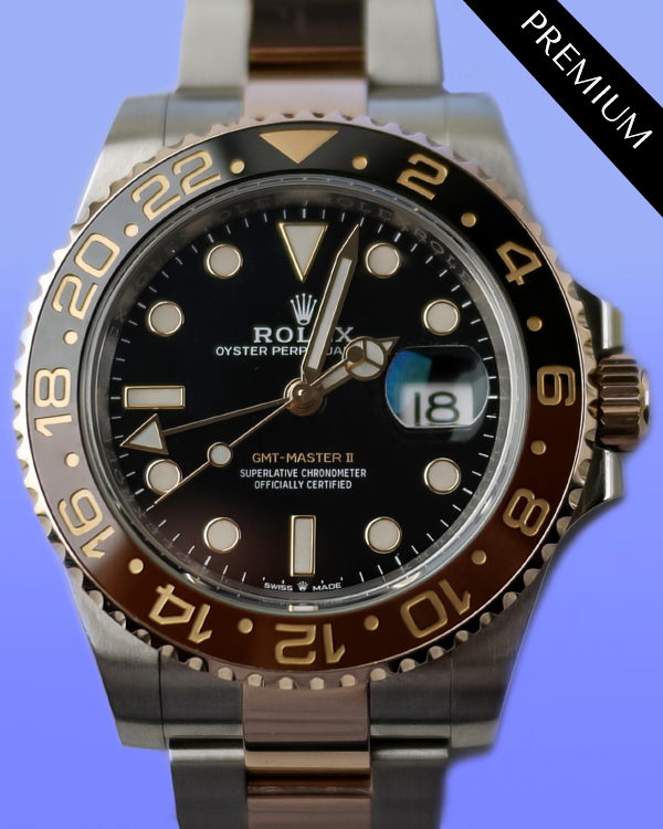 2020 Rolex GMT-Master II "Rootbeer" 40MM Black Dial Two-Tone Oyster Bracelet (126711CHNR)