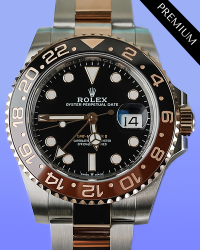 2024 Rolex GMT-Master II "Rootbeer" 40MM Black Dial Two-Tone Oyster Bracelet (126711CHNR)