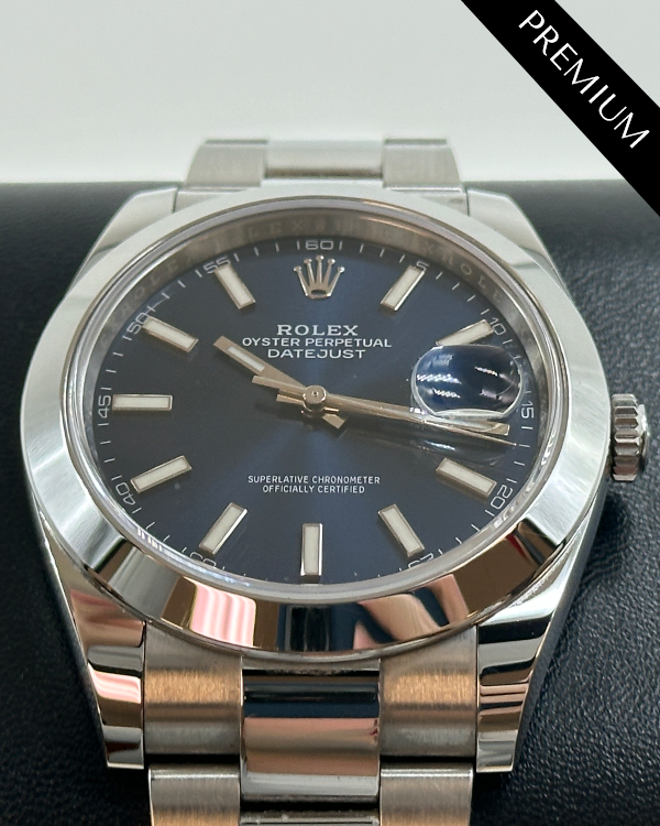 2021 Rolex Datejust 41MM Blue Dial Oyster Bracelet (126300)