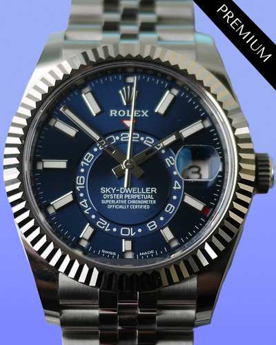 2022 Rolex Sky-Dweller 42MM Blue Dial Jubilee Bracelet (326934)