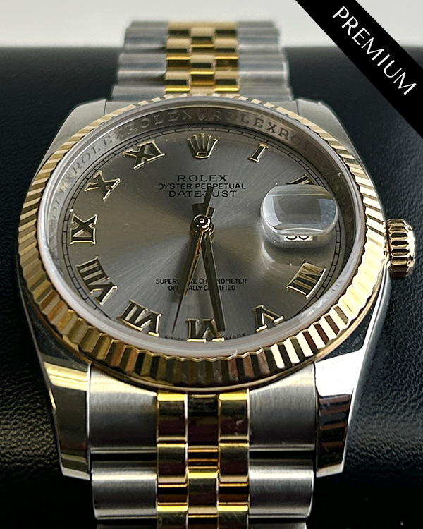 2011 Rolex Datejust 36MM Grey Dial Two-Toned Jubilee Bracelet (116233)