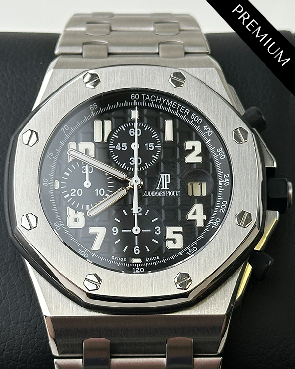 2010 Audemars Piguet Royal Oak Offshore 42MM Black Dial Steel Bracelet (26170ST.OO.1000ST.08)