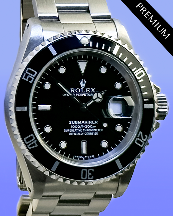 Rolex Submariner Date 40MM Black Dial Oyster Bracelet (16610)