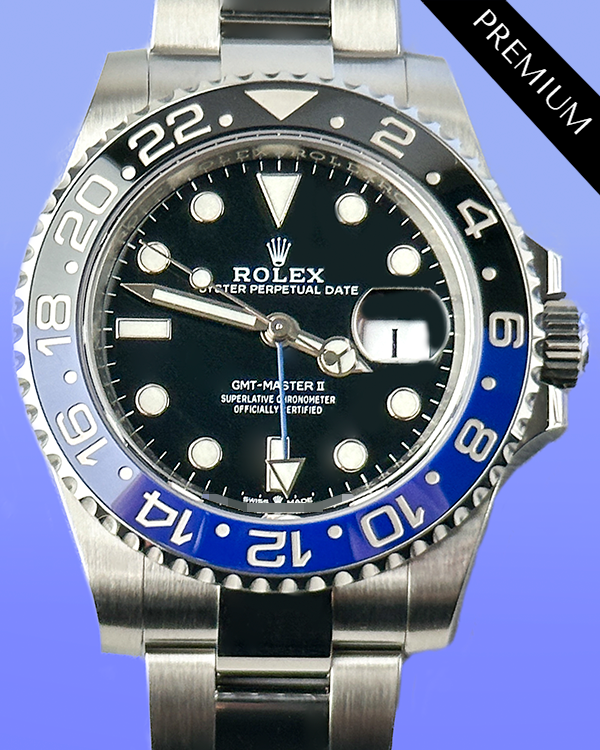 2024 Rolex GMT-Master II "Batman" 40MM Black Dial Oyster Bracelet (126710BLNR)