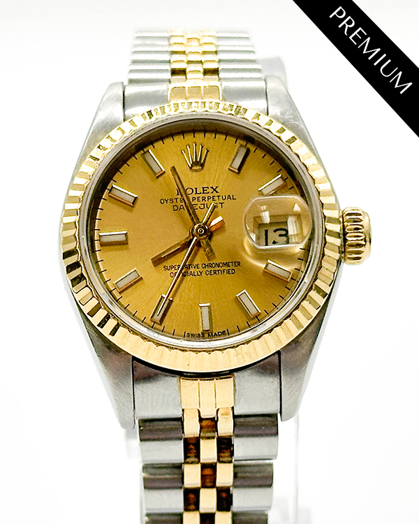 1984 Rolex Lady-Datejust Vintage 26MM Champagne Dial Two-Tone Jubilee Bracelet (69173)