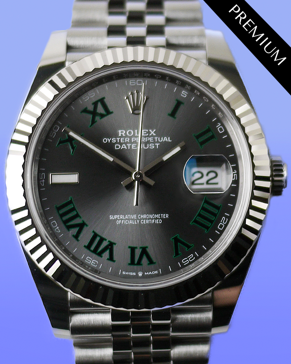 2024 Rolex Datejust "Wimbledon" 41MM Slate Dial Jubilee Bracelet (126334)